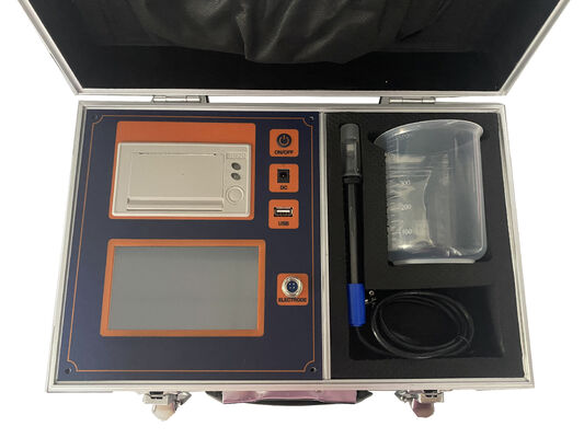 Portable Salt Deposit Density Tester with 0.0001-9.9999 mg/cm² Range, 480×272 Color LCD Touchscreen, and 100,000 Records Storage for Insulator Contamination Testing