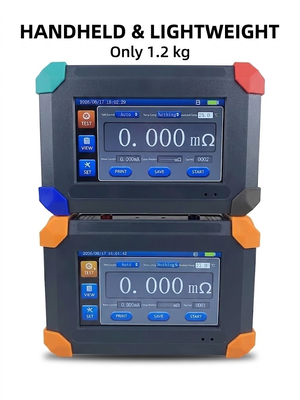 Handheld DC Resistance Tester with 0.2% Accuracy Multi-range Current Output and Auto-Ranging Measurement
